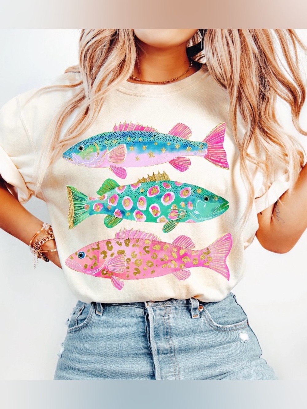 Coastal Fish Custom Tee - Beach Cute Summer Girly Ocean